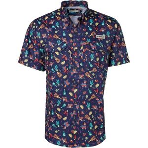 Magellan Outdoors Men's cinco de mayo Print Fishing Shirt large EUC